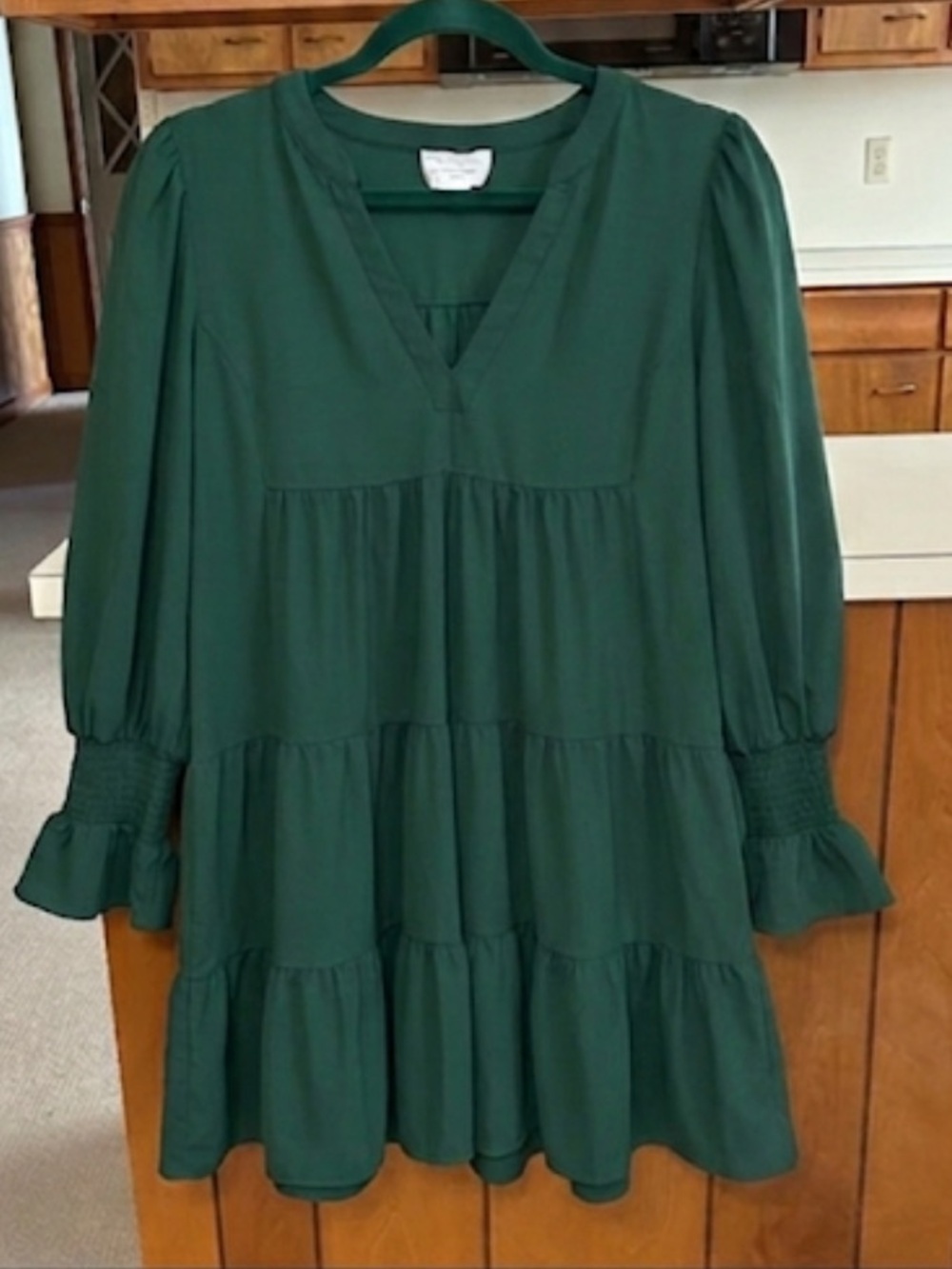 Pomander Place Tuckernuck Emerald Green Tiered Babydoll Mini Dress XXXL 3X
FF - Picture 2 of 13